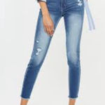 ZARA  Distressed Blue Skinny Jeans Photo 0
