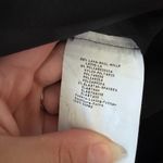 Emporio Armani Black Wool Side Zip Single Pleat Slim Straight Leg Pant Womens 46 Photo 6