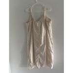 Old Navy  Dress Womens 2XL Cream‎ Linen Midi Beachy Preppy Coastal Resort Luxury Photo 1