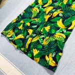 Old Navy  Tie Belt Square Neck Banana Print Midi Dress Size S Photo 2