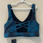 Everyday Yoga Tie Dye Embrace Sports Bra | Size Medium Blue Photo 3