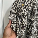 Mileage  women’s XL Leopard print top - 3/4 roll-tab sleeves Photo 2