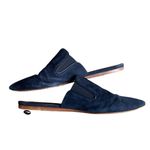 Jenni Kayne  - Navy Suede Pointed Toe Mule Flats Sz 8.5 Photo 7