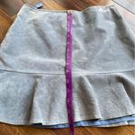 100% genuine leather MODA International Suede Leather Mini Skirt Size 6 Photo 4