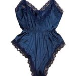 Deena Vintage 1990s  Navy Blue Bodysuit Photo 0
