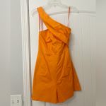 Hutch NWT Anthropologie One-Shoulder Romper Tangerine Photo 3
