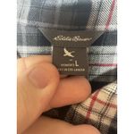 Eddie Bauer  Women’s Large Plaid Button Front Long Sleeve Shirt Casual Top Photo 8