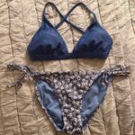 Navy Blue Floral Bikini Set Size undefined Photo 0