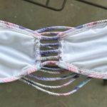 O'Neill O’Neill Harlow Bandeau Strappy Back Strapless Bikini Top in Purple/Pink - XXS/XS Photo 12