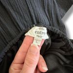 Entro Black Tassel Halter Ruched Maxi Dress L Crinkle Gauze, Lined, Style D16680 Photo 1