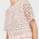 Sandro Paris Claude Nude Pink Lace
Peplum Top Size 3 (L)E10851E Photo 0