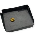 Vintage Guardian Angel Circle Of Protection Gold Tone Lapel Pin Estate Jewelry Photo 2