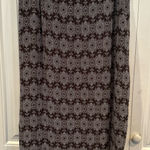 Liz Claiborne Gray And Brown Wrap Style Midi Skirt Size 14 Photo 0