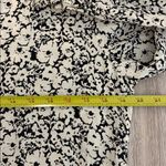 ZARA  Long Sleeve Floral Long Midi Dress Women’s Size Medium Black White Photo 6