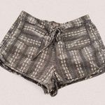 Urban Outfitters Boho festival micro daisy grey white cotton lace up mini micro shorts m Photo 0