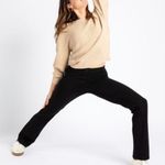 Betabrand  Straight Leg Classic Dress Pant Yoga Pants Black Small Photo 2