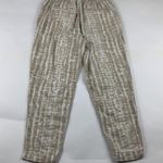Old Navy Tan Tie Dye Linen Blend Slim Leg Ankle Pant M Photo 5