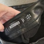 Missguided Black Leather Look Skorts Size 4 Photo 2