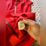 EUC Sara Campbell Red Zip Up Fit and Flare Collared Red Dress Size 6 Size M Photo 3