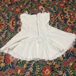 Forever 21  Ivory denim shred Lace-Up Dress Photo 1