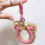 Salvatore Ferragamo Authentic  RARE / HTF Antique Rose & Pink Fur Logo Bag Charm Photo 9