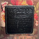 Brighton Vintage Black Brown Moc Croc Leather Cross Body Bag Photo 3