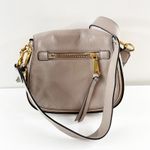 Marc Jacobs Recruit Hammered Leather Flap Crossbody Saddle Bag Taupe Tan Beige Photo 1