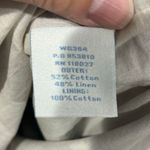 Boden Blue Circle Print Pencil Skirt 8 Long 8L Cotton Linen Classic Preppy Photo 4