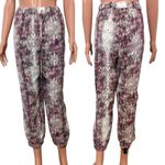 Jennifer Lopez  animal floral print jogger pants large P 7073 Photo 14
