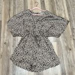 Carole Christian boutique Leopard Print Romper oversized size small Photo 7