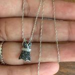 10kt White Gold Dress Pendant With 18" Chain Photo 0