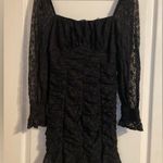 Chocolate USA Black Long Sleeve Lace Mini Dress Size Small Party Cocktail Photo 0