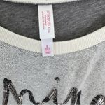 Xhilaration Gray and Cream Shine Bright Logo Loungewear Long Sleeve Top Size S Photo 6