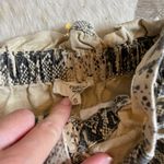 Entro Snake Print Paperbag High Rise mom Shorts Photo 3