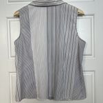 Tangents Y2K. Tangents Early 2000’s Y2K Striped Collared Tank Top Black & White V-Neck Size XL Photo 3
