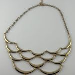 Mermaid Scale Gold Costume Necklace 8” Photo 2