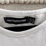 Pretty Little Thing White Cropped Top Photo 4