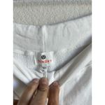 Sundry  Women's White Fleece Yellow Reflective Striped Sweatpants Size 3‎ NEW Photo 5