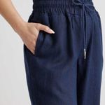 Quince 100% Linen Wide Leg High Rise Pants in Navy Photo 1