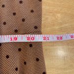 Lands' End Brown Polka Dot Career Casual Fit & Flare Knit Stretch Dress 1X Photo 7