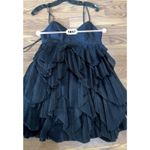 AJE. black ELSIE PLEAT MINI COCKTAIL PARTY DRESS size 8 Photo 6