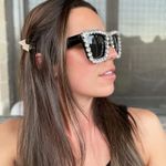 Revolve Rhinestone Sunglasses Photo 0