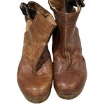 Free People Amber Orchard Clogs Two Tone Brown Leather Boho Classic Size 9.5/ 40 Photo 5