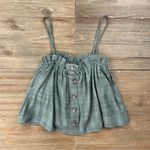 American Eagle NWT AE Button Front Convertible Tube Top Photo 1