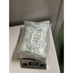 Softies Aqua Dot Short Sleeve Notch Collar Capri Baggy Pants Matching Lounge Set Blue Photo 6