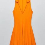 ZARA  orange halter tennis dress Photo 1