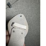 Vintage Shell Womens Leather Belt White Gold Buckle Beach Themed Wide Statement Size L Photo 4