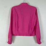 Ralph Lauren Lauren ‎ Women's S Pink 100% Silk Jacket Full Zip Lightweight Spring Photo 6