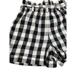 Madewell  Linen-Cotton Paperbag Shorts in Gingham Check NEW size 4 Photo 5