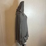 Westbound  Black Gray‎ Striped Long Sleeve Hoodie Blouse Pockets  Size Large Photo 1